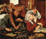 Marinus van Reymerswaele The Moneychanger and His Wife Norge oil painting reproduction